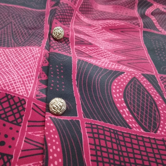 Silver Threads Vintage Button Down Blouse Top - Picture 2 of 8